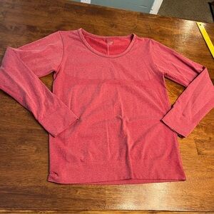 Zyia active red Heathered performance long sleeve T shirt size xl